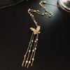 316L Stainless Steel    Upscale Jewelry Interweave Weaving Charms Snake Chain Choker Necklaces & Pendant For Women