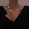 316L Stainless Steel    Upscale Jewelry Interweave Weaving Charms Snake Chain Choker Necklaces & Pendant For Women