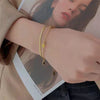 316L Stainless Steel Multilayer Chain Star Charm Necklace Bracelet For Women  Trend Jewelry Set Girls Party Gifts