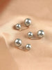 3PCS-Girls Jewelry Gray White Sweater Pin Bending Shawl Buckle Pearl Brooch Waist Tightening Brooch Anti-Exposure Brooch