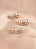 3PCS-Girls Jewelry Gray White Sweater Pin Bending Shawl Buckle Pearl Brooch Waist Tightening Brooch Anti-Exposure Brooch