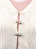 3PCS-Girls Jewelry Gray White Sweater Pin Bending Shawl Buckle Pearl Brooch Waist Tightening Brooch Anti-Exposure Brooch