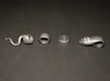 4 Pcs One Size Snake Ring Set for Women Men Antique Silver Color Gothic Ring Creative All-Match Jewelry