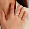 4PCS Women's Ring Summer Crystal Beaded Vintage Rings Set  Korean Women Jewelry Temperament Accessories Sweet Aesthetic Gift