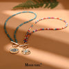4mm Colorful Stone Choker Necklace for Women Round Evil Charm Pendant Necklace   Daily Jewelry