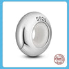 925 Silver Clasp Clip Spacer Stopper Beads Charms & Safety Chain  Clasp Charm Bead fit Original Pandora Bracelet DIY Jewelry