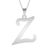 A-Z Initial Letters Pendant Necklace English Alphabets Stainless Steel Necklaces For Women Men Accessories  Jewelry Gift