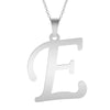 A-Z Initial Letters Pendant Necklace English Alphabets Stainless Steel Necklaces For Women Men Accessories  Jewelry Gift