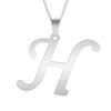 A-Z Initial Letters Pendant Necklace English Alphabets Stainless Steel Necklaces For Women Men Accessories  Jewelry Gift