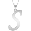 A-Z Initial Letters Pendant Necklace English Alphabets Stainless Steel Necklaces For Women Men Accessories  Jewelry Gift