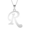 A-Z Initial Letters Pendant Necklace English Alphabets Stainless Steel Necklaces For Women Men Accessories  Jewelry Gift