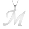 A-Z Initial Letters Pendant Necklace English Alphabets Stainless Steel Necklaces For Women Men Accessories  Jewelry Gift