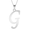 A-Z Initial Letters Pendant Necklace English Alphabets Stainless Steel Necklaces For Women Men Accessories  Jewelry Gift