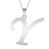 A-Z Initial Letters Pendant Necklace English Alphabets Stainless Steel Necklaces For Women Men Accessories  Jewelry Gift