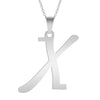 A-Z Initial Letters Pendant Necklace English Alphabets Stainless Steel Necklaces For Women Men Accessories  Jewelry Gift