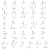 A-Z Initial Letters Pendant Necklace English Alphabets Stainless Steel Necklaces For Women Men Accessories  Jewelry Gift