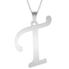 A-Z Initial Letters Pendant Necklace English Alphabets Stainless Steel Necklaces For Women Men Accessories  Jewelry Gift
