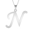 A-Z Initial Letters Pendant Necklace English Alphabets Stainless Steel Necklaces For Women Men Accessories  Jewelry Gift