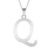 A-Z Initial Letters Pendant Necklace English Alphabets Stainless Steel Necklaces For Women Men Accessories  Jewelry Gift