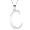 A-Z Initial Letters Pendant Necklace English Alphabets Stainless Steel Necklaces For Women Men Accessories  Jewelry Gift