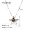 Minimalist Classic Gold Color Plated Stainless Steel Smooth Five Pointed Star Pendant Necklace Stackable Chain Neckla - Image 11