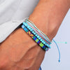 3pcs/set Men's Braided Bracelet Set, Stone Couple's Bracelet, Bohemian Ethnic Cotton and Linen Hand-woven Bracelet - Image 11