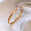 316L Stainless Steel Hollow Great Wall Pattern Bangles Bracelets for Women Jewelry Multicolor Bangles Accessories - Image 6