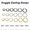 20-Piece Stainless Steel Hoop Earring Set in Gold-Tone Silver-Tone or Black - Image 11