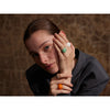 Stainless Steel Joyful Candy Multi-Color Khaki Orange Blue White Enamel Ring Adjustable Charm Jewelry - Image 3