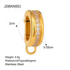 Ball Pendant Earrings Stainless Steel Gold Plated Jewelry Gift Ring Hoop Earrings For Women - Image 9