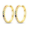 Earring Gold Series Silver Round Hoop Earring Moon Stars Teardrop Cladda Heart Earring For Women Jewellery - Image 11