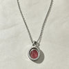 Silver Natural Rhodochrosite Pendants Necklace Tiger Eye Necklace Silver Pendants With Chain For Women Men - Image 5