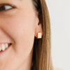 Geometric Square Hoop Earrings for Women Stainless Steel Gold Color Earrings Piercing Jewelry Wedding Gift - Image 2