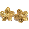 Stylish Vintage Flower Stud Earrings Gold Plated Stainless Steel For Women Party сережки женск - Image 5