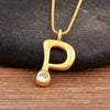 Shiny A-Z Letters Inlaid Rhinestones Pendant Necklace For Female Male Initial Name Clavicle Chain Accessories - Image 24