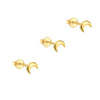 3Pcs Smooth Love Butterfly Back Stud Earrings For Women, Gold Plated Heart Earrings Silver Color lMinimalist Jewelry Gift - Image 8