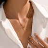Long Layered Pendant Necklace Stainless Steel Necklace Chocker Necklaces for Women Jewelry - Image 3
