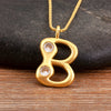 Shiny A-Z Letters Inlaid Rhinestones Pendant Necklace For Female Male Initial Name Clavicle Chain Accessories - Image 8
