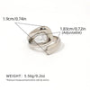 Statement Stainless Steel Delicate Shiny Cubic Zirconia Ring For Women Gold Pvd Plated Finger Jewelry Gift - Image 33