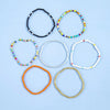7Pcs/Set Handmade Beaded Anklet Bracelets Rainbow Color Elastic Ankle Bracelet On The Leg Foot Chain Beach Jewelry - Image 4