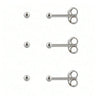 3/6 Pairs Stainless Steel Round Clear Zirconia Stud Earrings for Women, Girls Tiny Ball Cartilage Tragus Daith Piercing - Image 7