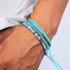 3pcs/set Men's Braided Bracelet Set, Stone Couple's Bracelet, Bohemian Ethnic Cotton and Linen Hand-woven Bracelet - Image 10