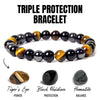 1 Natural Black Obsidian Hematite Tiger Eye Bead Bracelet For Men Magnetic For Women Soul Jewelry - Image 5