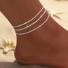Shimmering Anklet Sparkly CZ Starry Foot Chain/Necklace/Bracelet Set for Women Minimalist Summer Beach Gift - Image 10