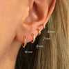 1/5 Pairs of Huggie Hoop Earrings for Women, Gold Plated Stainless Steel Lightweight Hinged Small Thin HoopS - Image 4