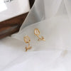 Korean Moon Pearl Zircon Stud Earrings For Women Elegant Crystal Flower Cherry Blossoms Earring Anniversary Wedding Jewelry - Image 9