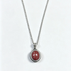 Silver Natural Rhodochrosite Pendants Necklace Tiger Eye Necklace Silver Pendants With Chain For Women Men - Image 11