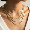 Stainless Steel Snake Chain Necklace in 2 mm to 5 mm Widths - Image 3