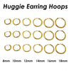 20-Piece Stainless Steel Hoop Earring Set in Gold-Tone Silver-Tone or Black - Image 9