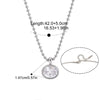 Round Cubic Zirconia Pendant Necklace in Necklace or Choker Styles - Image 22